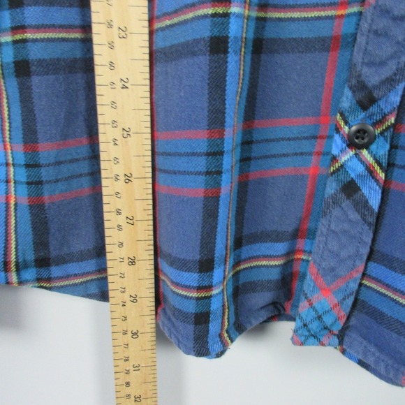 Topo Designs Flannel Shirt Men XXL Blue Plaid Button Up Long Sleeve Casual 496 - Picture 11 of 12